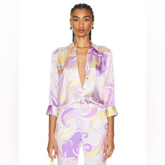 L'AGENCE Dani 3/4 Sleeve Blouse - Picture 2 of 9